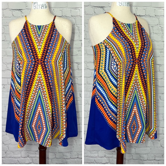 👗Colorful Graphic Adjustable Tent Dress - Picture 2 of 9